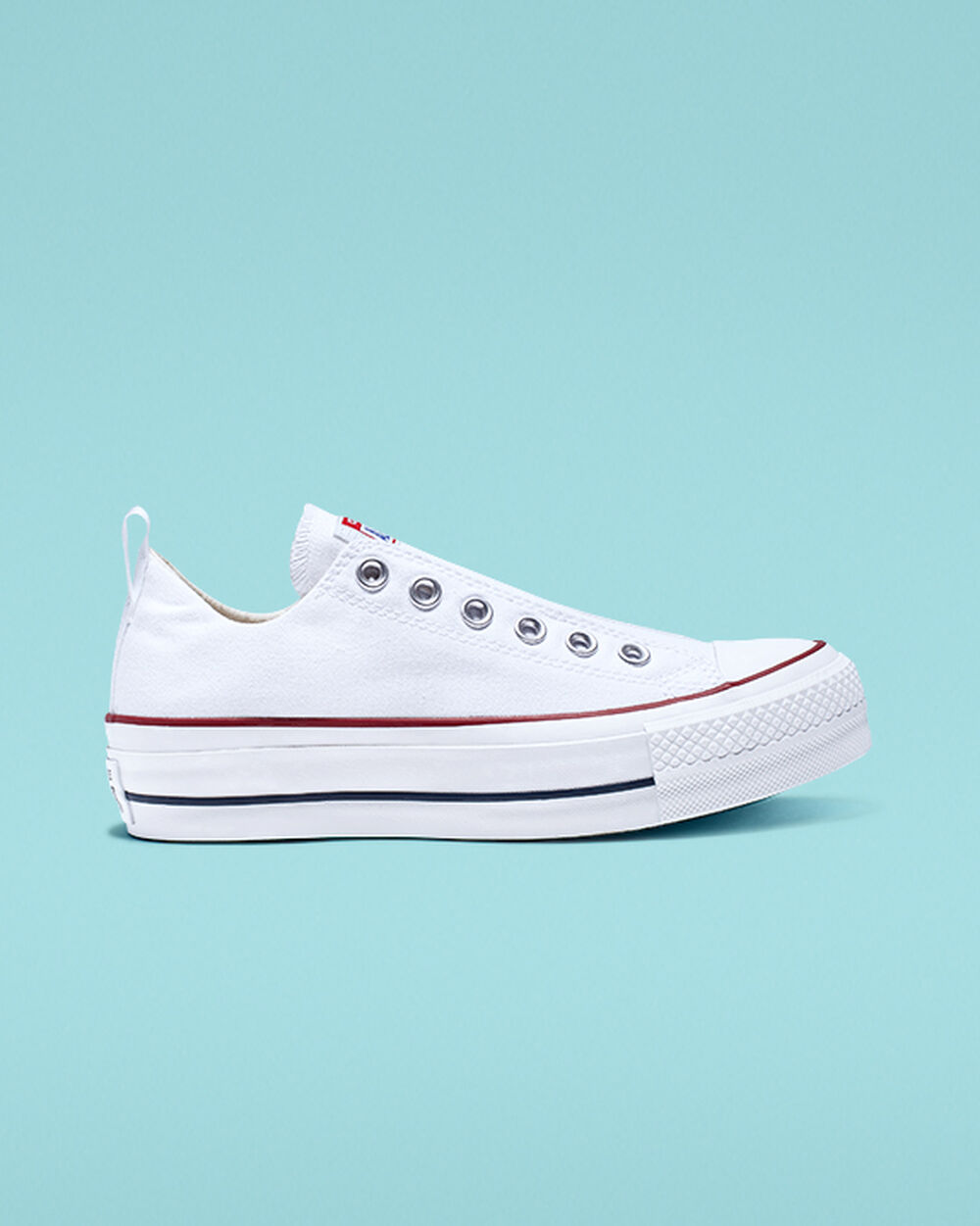 Zapatillas Converse Chuck Taylor All Star Mujer Blancas Rojas Azules | Uruguay-48092