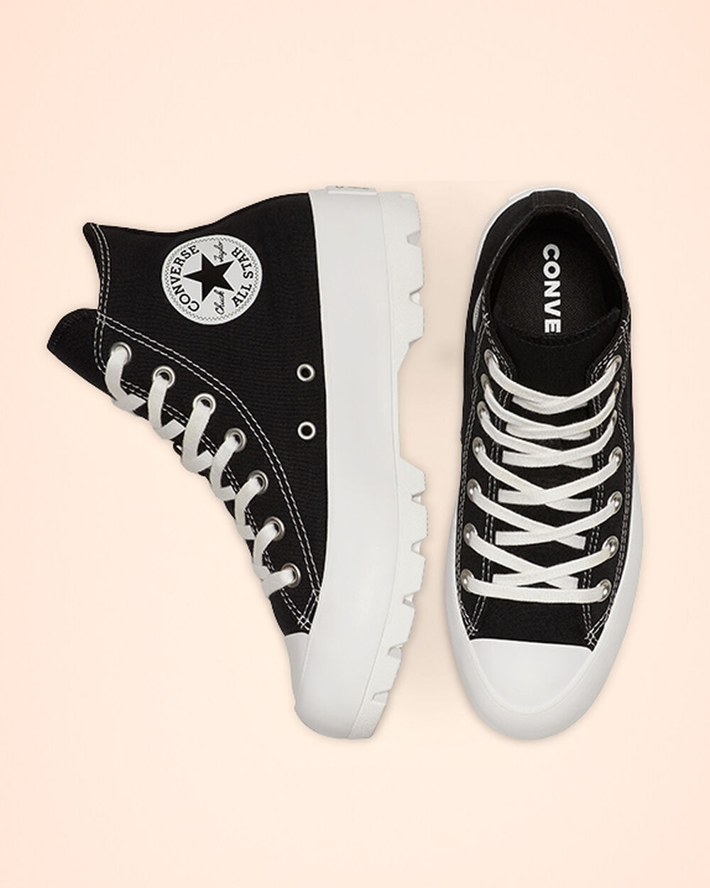Botas de Invierno Converse Chuck Taylor All Star Lugged Mujer Negras Blancas Negras | Uruguay-04716