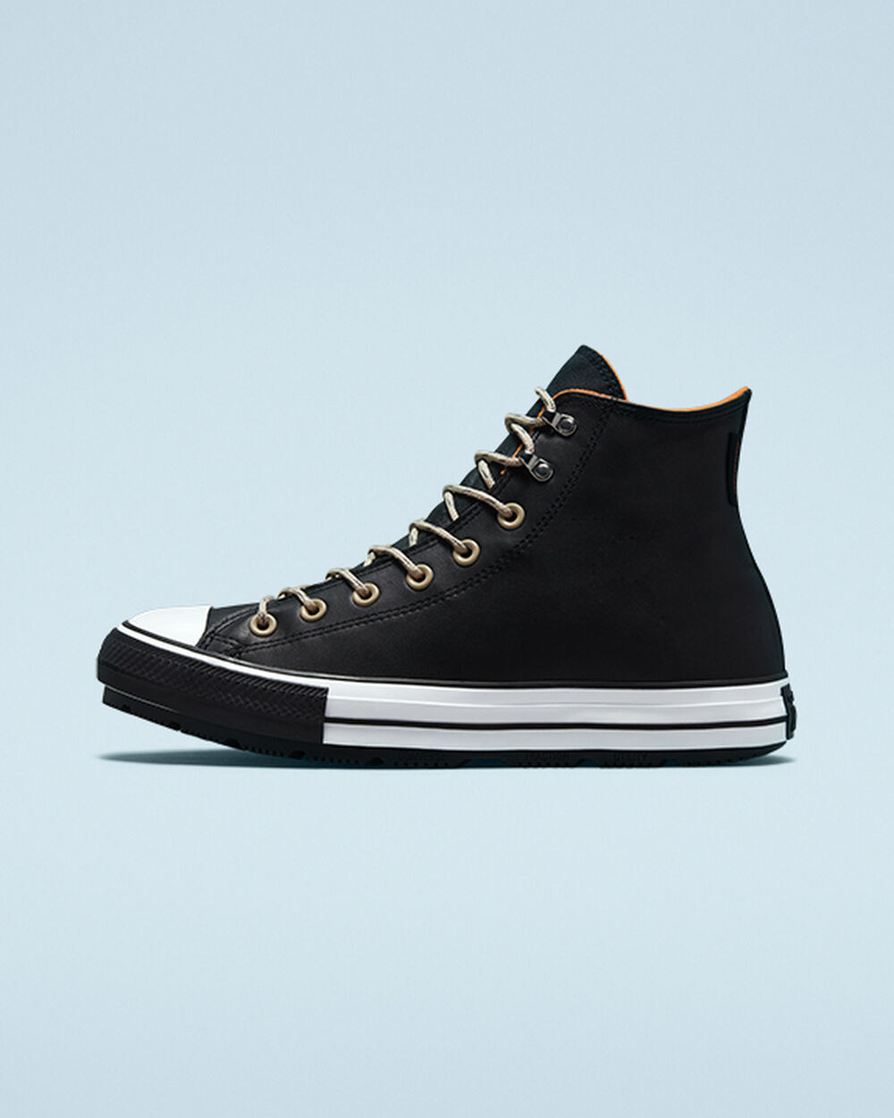 Botas de Invierno Converse Chuck Taylor All Star Mujer Negras Blancas Negras | Uruguay-09143