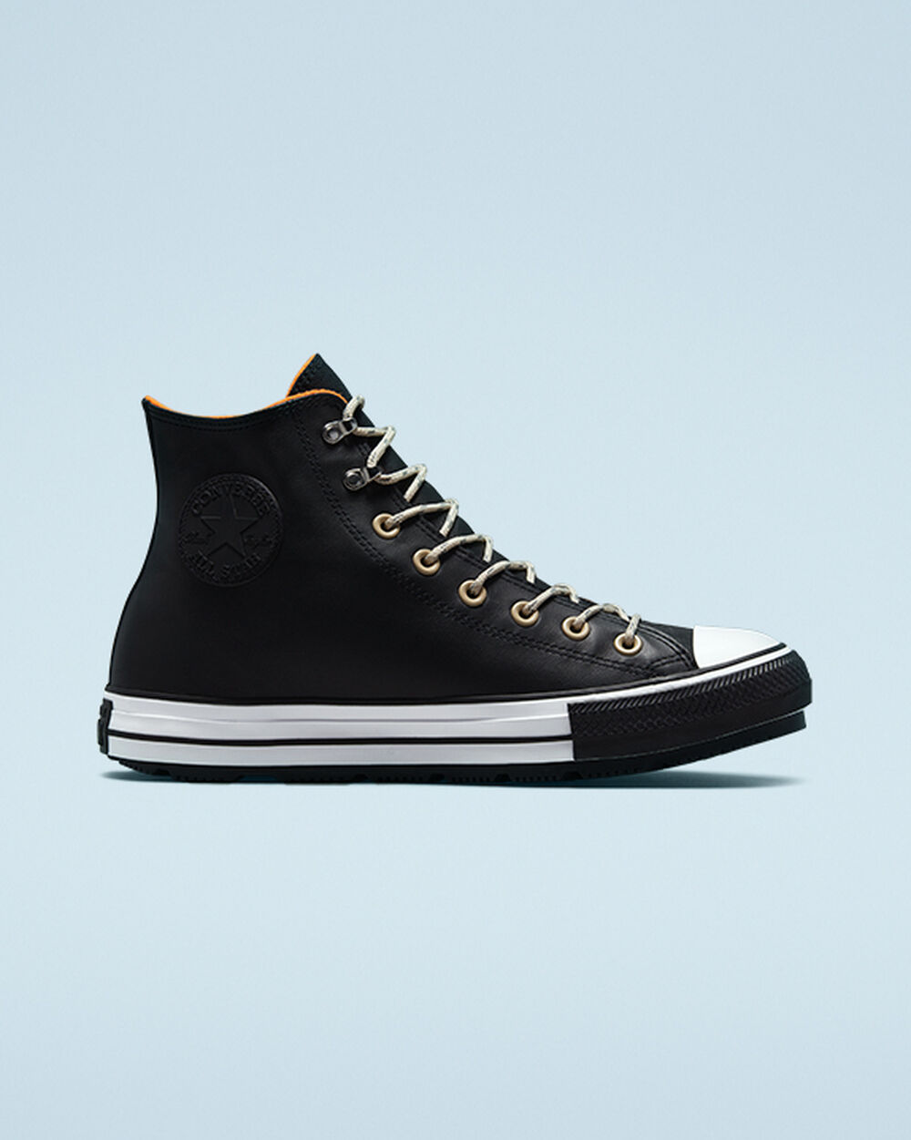 Botas de Invierno Converse Chuck Taylor All Star Mujer Negras Blancas Negras | Uruguay-09143