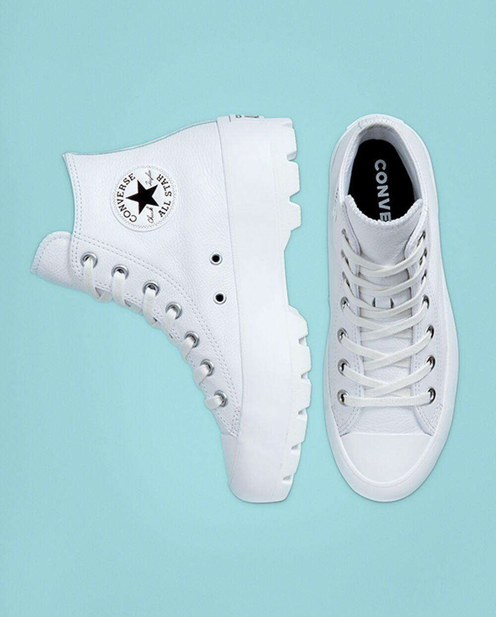 Zapatillas Converse Chuck Taylor All Star Mujer Blancas Negras Blancas | Uruguay-12754