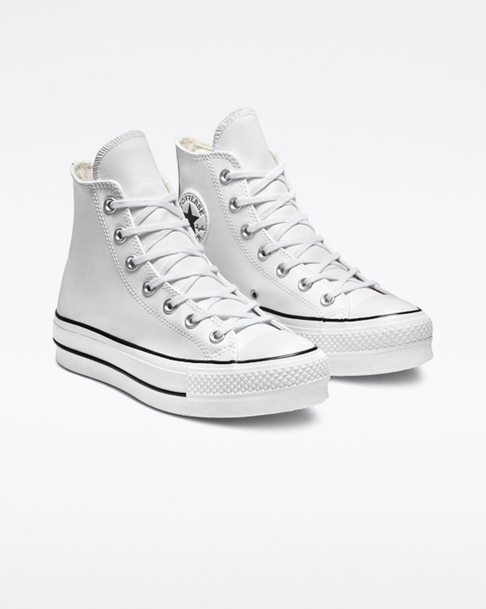 Zapatillas Converse Chuck Taylor All Star Mujer Blancas Negras Blancas | Uruguay-51498