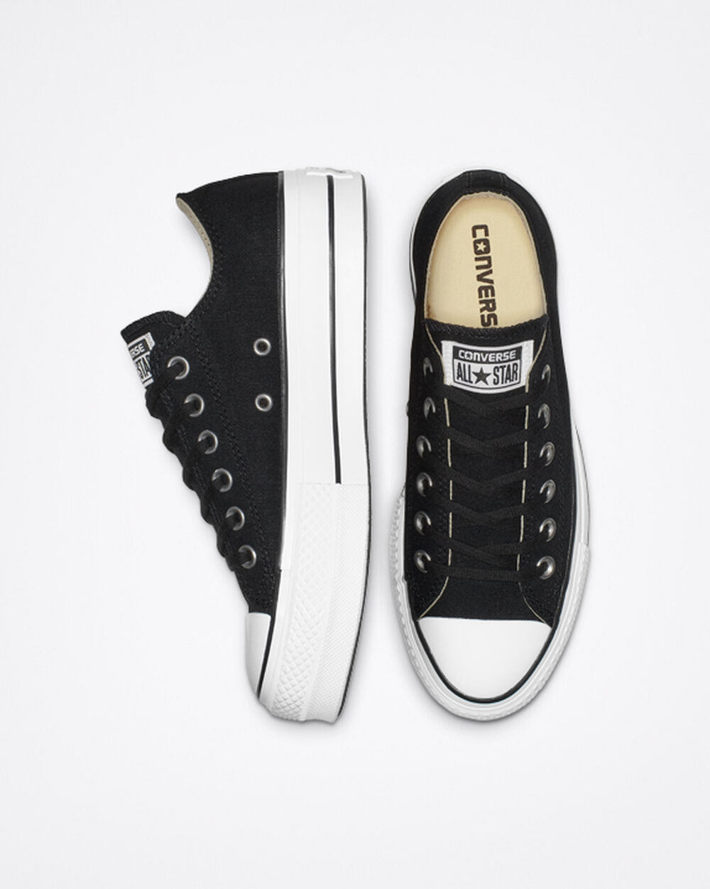 Zapatillas Converse Chuck Taylor All Star Mujer Negras Blancas | Uruguay-68427