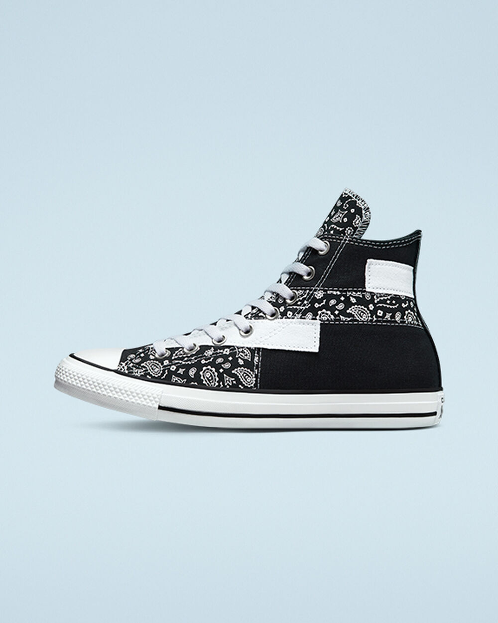 Zapatillas Converse Chuck Taylor All Star Mujer Negras Blancas Negras | Uruguay-87194