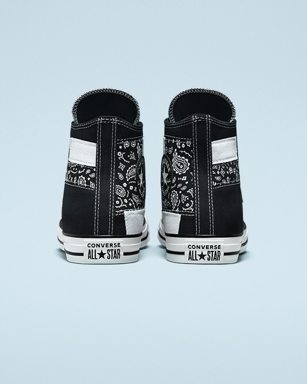 Zapatillas Converse Chuck Taylor All Star Mujer Negras Blancas Negras | Uruguay-87194