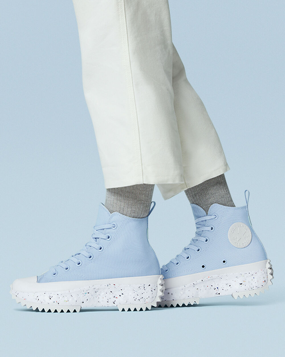 Zapatillas Converse Run Star Hike Hombre Azules Claro Blancas | Uruguay-16748